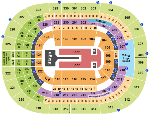 Benchmark International Arena Florence + The Machine Seating Chart